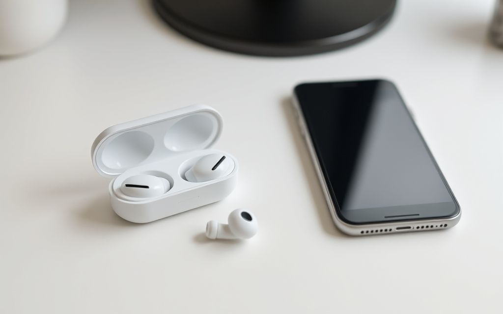 Wireless Earbuds with a Minimalist Design